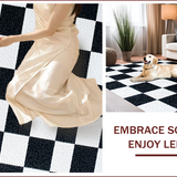 Minimalist Checkered for Pet Friendly Homes(Black)