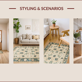 Elegant Vintage Floral Accents(Beige)