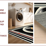 Retro Striped Monochrome Aesthetic(Black)