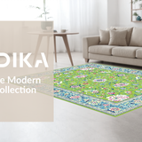 Sophisticated Symmetrical Floral Elements(Green)