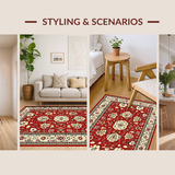 Rustic Red Geometric Composition(Red)