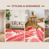 Contemporary Bold Leaf Motif(Red)