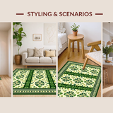 Minimalist Shamrock Patterned Welcome Mat(Green)