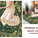 Chic Subtle Floral Medallion Style(Green)