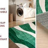 Trendy Artistic Abstract Curves(Green)