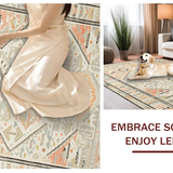 Stylish Half Circle Abstract Motif(Beige)