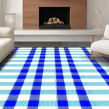 Minimalist Blue Tartan Style(Blue)