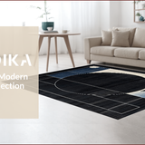 Vivid Multicolor Contemporary Motif(Black)