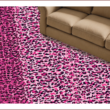 Ultra Soft Area Rug, Non Slip, Stain Resistant, Washable Area Rugs for Living Room, Bedroom, Vibrant Pink Leopard Print Girls Bedroom Rug(Pink)