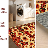 Striking Handwoven Floral Elegance(Red)