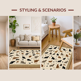 Minimalist Brown Textual Delight(Black)