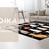 Rustic Earthy Cat Print(Black)