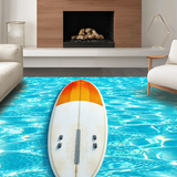 Chic Oceanic Geometric Arrangement(Blue)
