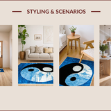 Cultural Harmony Circular Motif(Blue)