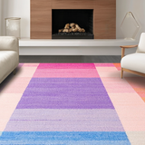 Enchanting Fuzzy Color Block Style(Pink)