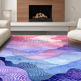 Colorful Watercolor Fishtail Motif(Purple)