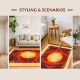 Vibrant Funky Textured Shag Style(Yellow)