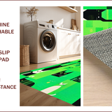 Vivid Abstract Green Animal Print(Green)