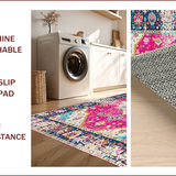 Distressed Pink Geometric Elegance(Pink)
