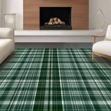 Elegant Forest Green Striped Texture(Green)