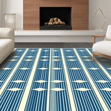 Mid Century Geometric Elegance(Blue)