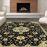 Minimalist Gold Floral Accents(Black)