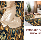 Artisan Crafted Rustic Patterned Weave(Brown)