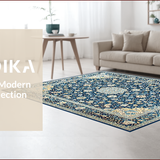 Elegant Tone on Floral Motif(Blue)