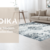 Artistic Abstract Floral Motif(Gray)