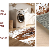 Multicolor Wildlife Area Mat(Brown)