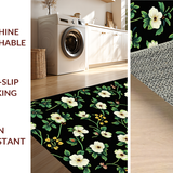 Lush Tropical Leaf Patterned Design(White)