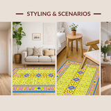 Vibrant Playful Geometric Mosaic(Yellow)