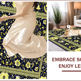 Navy Yellow Geometric Elegance(Black)