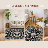 Contemporary Dark Floral Aesthetic(Black)