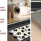 Artistic Abstract Cat Paw Arrangement(Black)