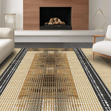 Chic Contemporary Brown and White(Beige)