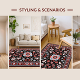 Luxurious Red Damask(Black)