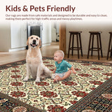 Floral Diamond Area Rustic Charm(Beige)