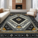 Artful Black and White Tiled Aesthetic(Black)