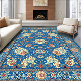 Chinoiserie Blue and White Floral Elegance(Blue)