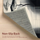 Abstract Savannah Chic Beige Field with Stark Black Formations(Black)