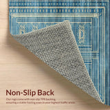 Eclectic Geometric Blue Beige Harmony(Blue)