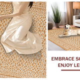 Cozy Cream and Brown Print(Beige)