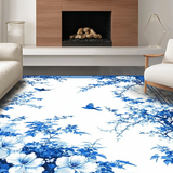 Timeless Monochrome Trellis Artwork(Blue)