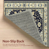 Serene Vintage Floral Atmosphere(Blue)