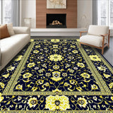 Navy Yellow Geometric Elegance(Black)