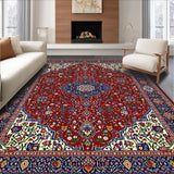 Rustic Diamond Motif in Warm Hues(Red)