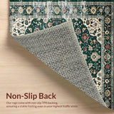 Vintage Floral Distressed Elegance(Green)