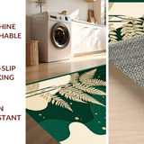 Stylish Minimalist Leafy Print(Green)