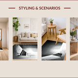 Dynamic Contemporary Patterned Design(Black)